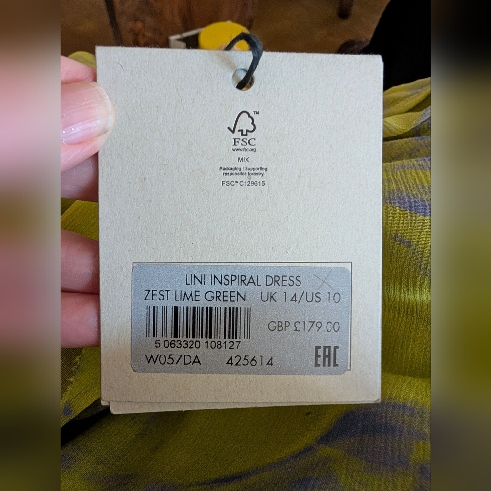 NWT Lini Inspiral V-Neck Frill Mini Dress - Picture 8 of 12